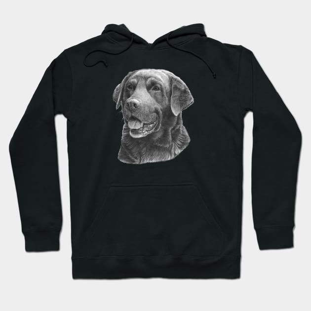 Labrador retriever - bw Hoodie by doggyshop